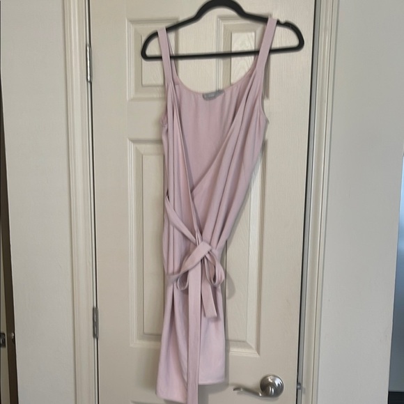 Everlane Pink Wrap Sundress V nevk Neck Mini dusty pink 8 - Picture 3 of 5